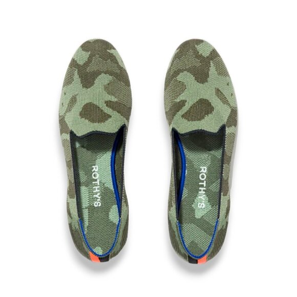 Rothy's Shoes - Rothys NWOT rare limited edition olive camo ballerina flats women's 7.5 US